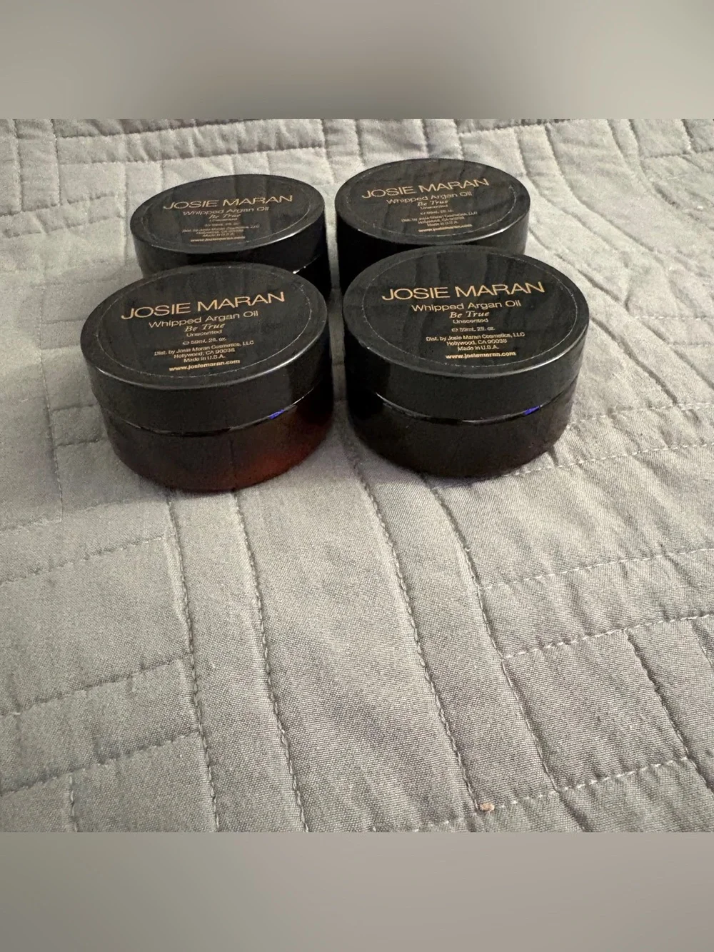 Lot Of 4 Josie Maran Whipped Argan Oil Be True Unscented 2oz New Sealed